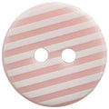 Hemline Buttons - 15mm 2 hole - Prints Striped Round