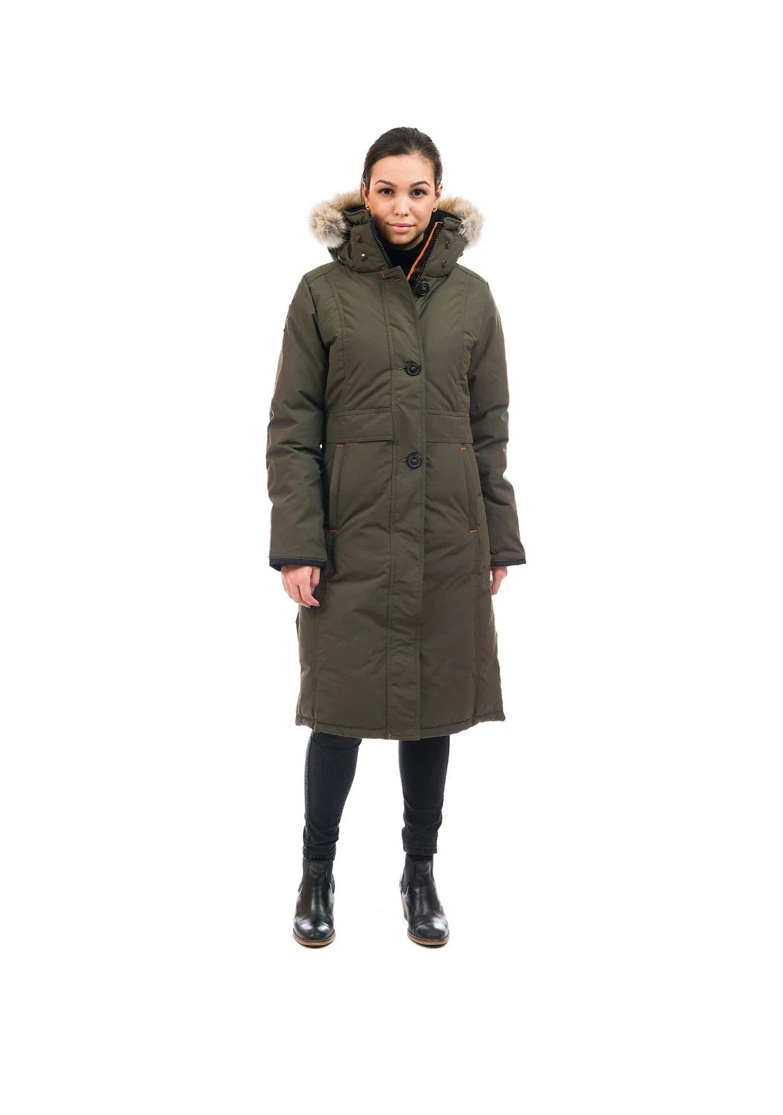 Outdoor Survival Canada Women's Nuaja -40 Down Parka, Alpine Moss, Large - ON DISPLAY