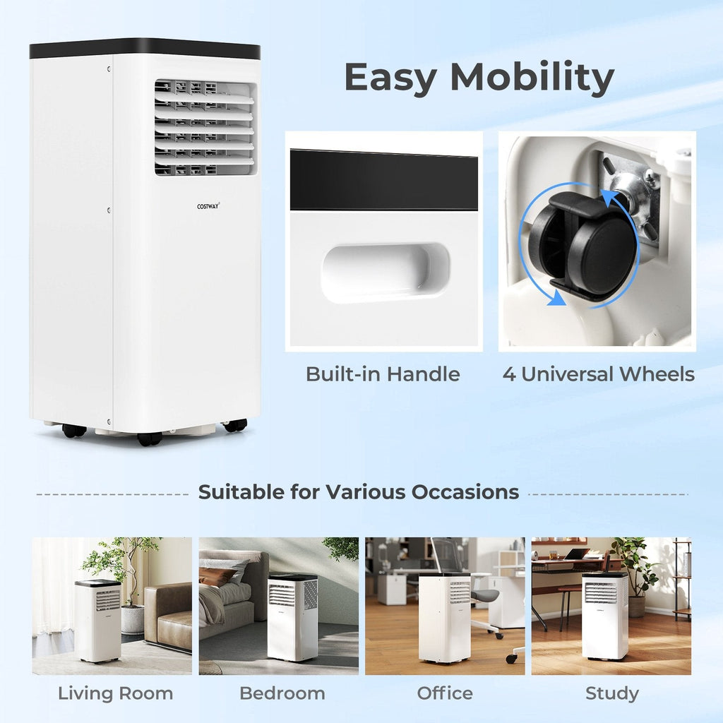 10000 BTU Portable Air Conditioner, 3 in 1 Floor AC Unit with Fan and Dehumidifier, 450 sq ft