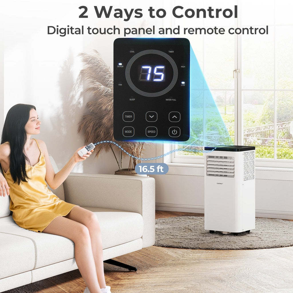 10000 BTU Portable Air Conditioner, 3 in 1 Floor AC Unit with Fan and Dehumidifier, 450 sq ft