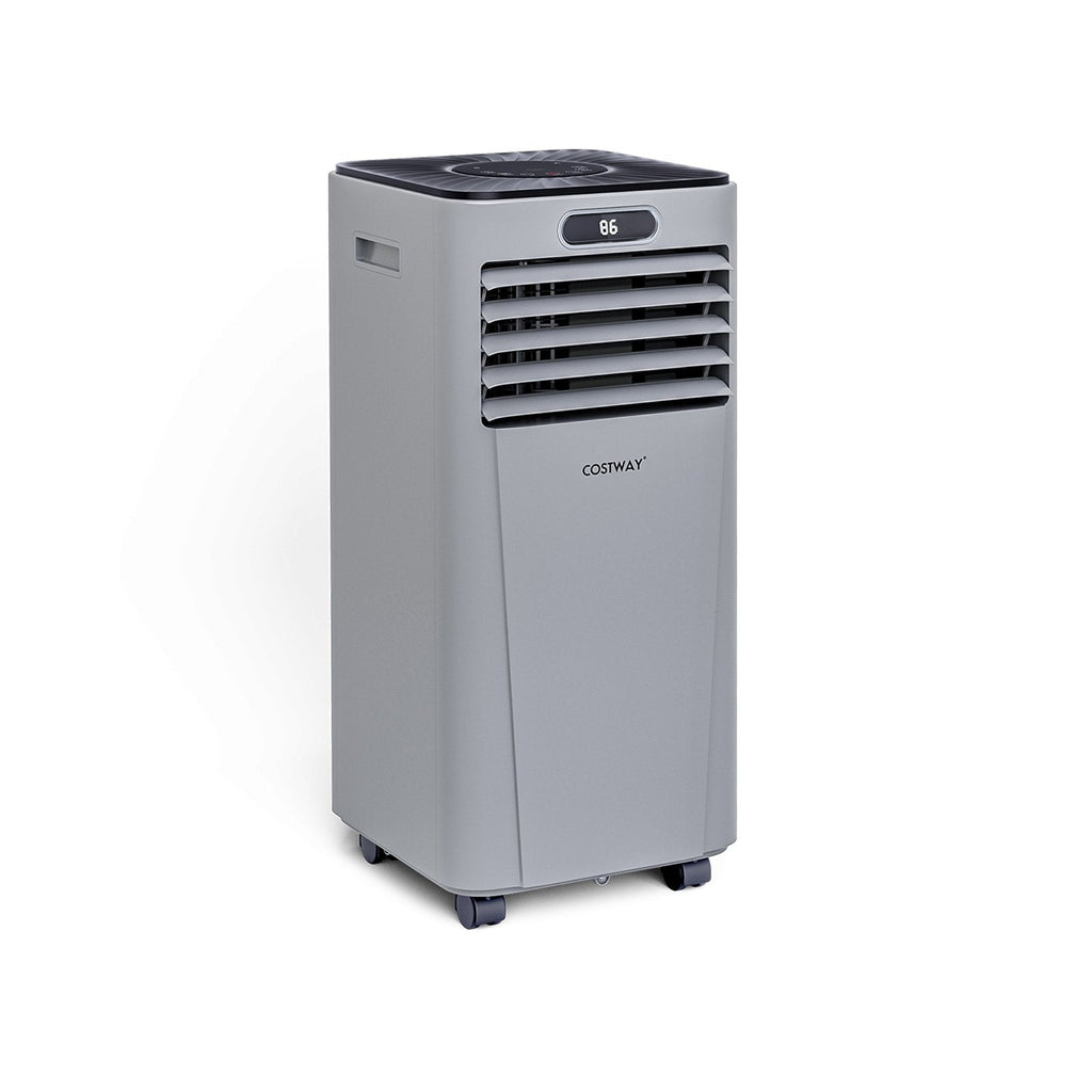 10000 BTU Portable Air Conditioner with Remote Control, Gray, Cools up to 350 sq ft