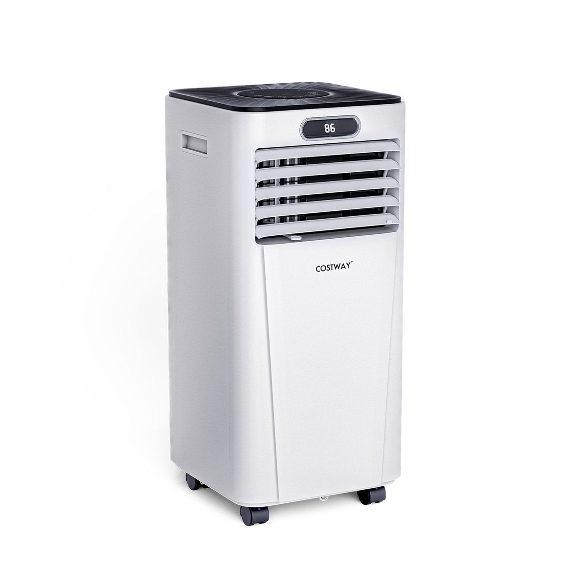 10000 BTU 4-in-1 Portable Air Conditioner with Dehumidifier and Fan Mode, White, 350 sq ft