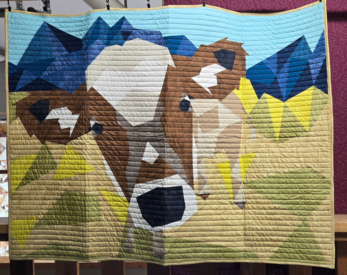 Store Sample- Baby Quilt- Cow Abstractions