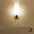 Modern Nordic Wall Lamp – Oak Wood & Glass E27 Sconce for Living Room, Hallway & Corridor