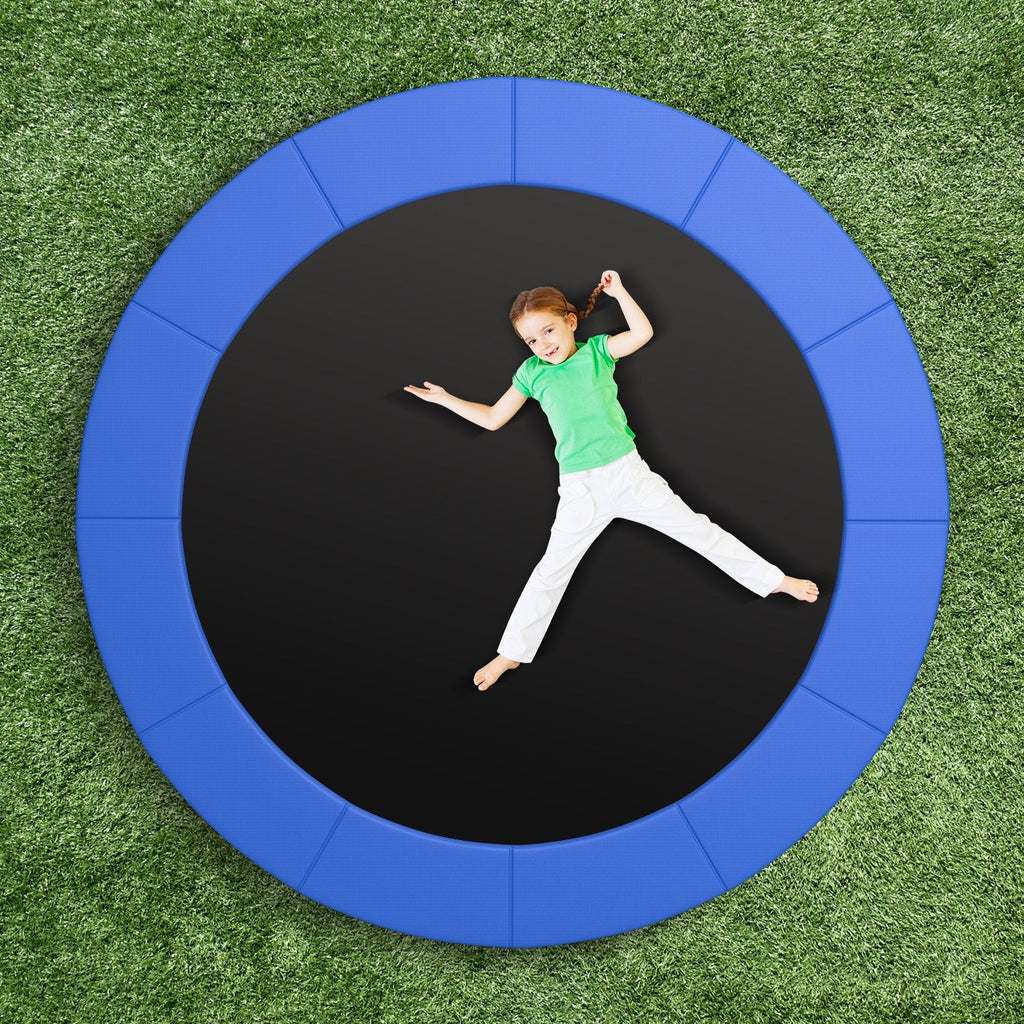12 Feet Trampoline Pad Replacement Safety Pad with Fixing Straps (Blue)