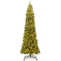 12 FT Pre-Lit Hinged Artificial Christmas Tree, 2536 PVC Tips and 1030 Warm White LED Lights