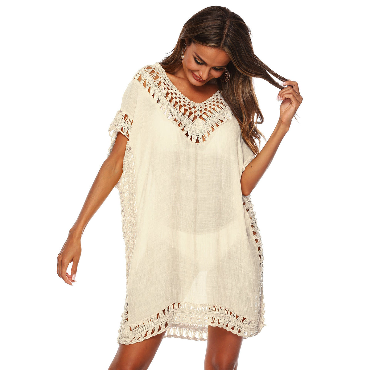 Polyester Beach Cover-Up Blouse