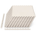 12Tiles 1/2 inches Puzzle Exercise Floor Mats-Beige