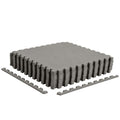 12 Pack Non-Slip Protective Interlocking EVA Foam Floor Tiles-Gray
