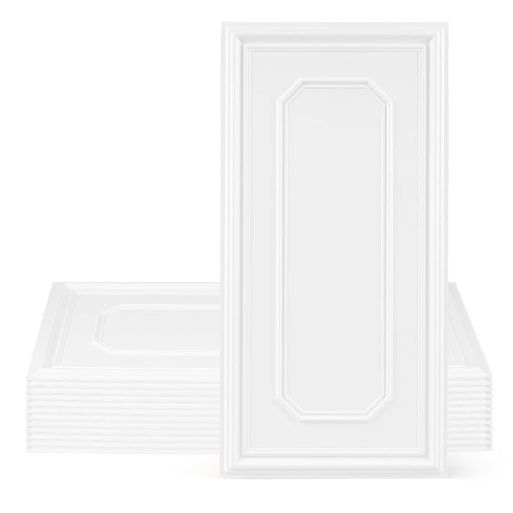 12 Pieces Ceiling Tiles Decorative PVC Ceiling Covering Panels
