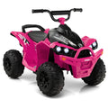 12V Kids Ride On ATV Quad with 77 lb Load Capacity, High and Low Speed, Portable Handle and Headlights, Ages 3 to 8, Pink