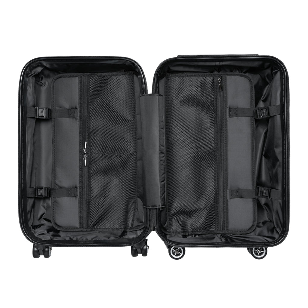 Neon Halo Carry-On Suitcase – Gradient Circle Luggage Cover