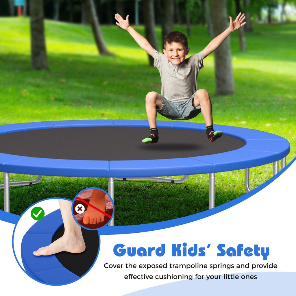 15 Feet Trampoline Pad Replacement Safety Pad with Fixing Straps (Blue)