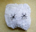 Halloween Stretchable Spider Web Decoration – Cotton Web with Mini Spiders for Indoor & Outdoor Use
