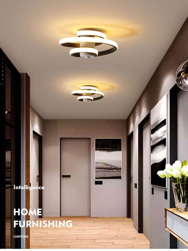 Simple and Modern Metal LED Ceiling Light