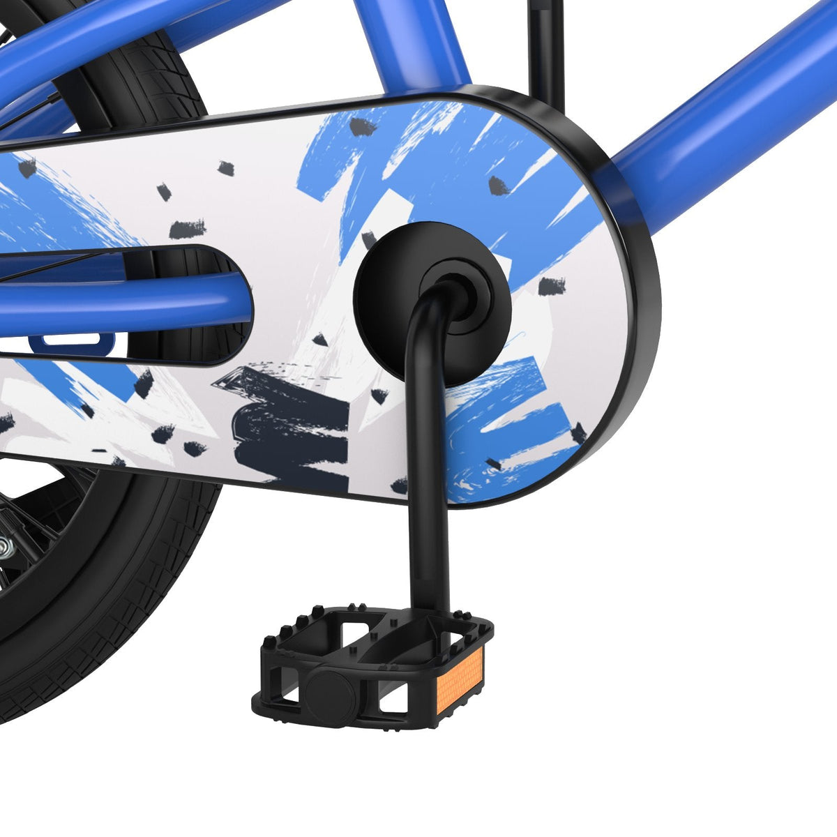18 Inch Kids Bike with Removable Training Wheels and Kickstand, Blue