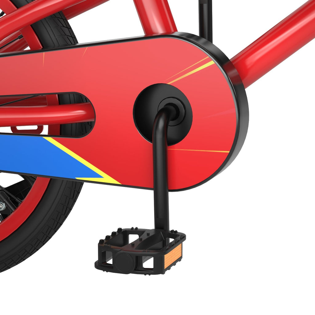 18 Inch Kids Bike with Removable Training Wheels, Red