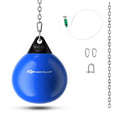 18 Inch 110 Pound Heavy Punching Water Aqua Bag with Adjustable Metal Chain-Blue