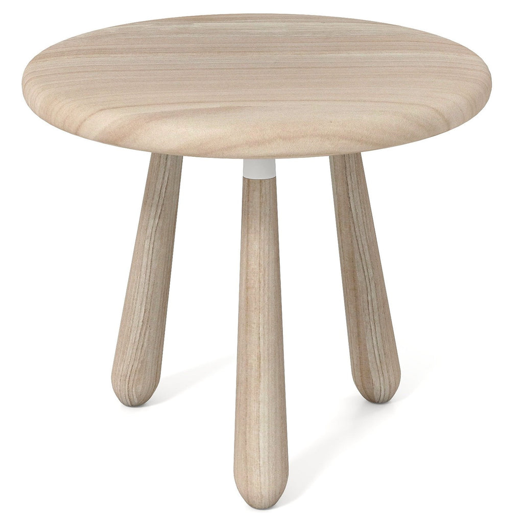 18 Inch Outdoor Mahogany Wood Side Table with Thickened Board