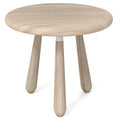 18 Inch Outdoor Mahogany Wood Side Table with Thickened Board