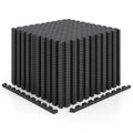 18 PCS Puzzle Exercise Mat EVA Foam Interlocking Floor Tiles-Black