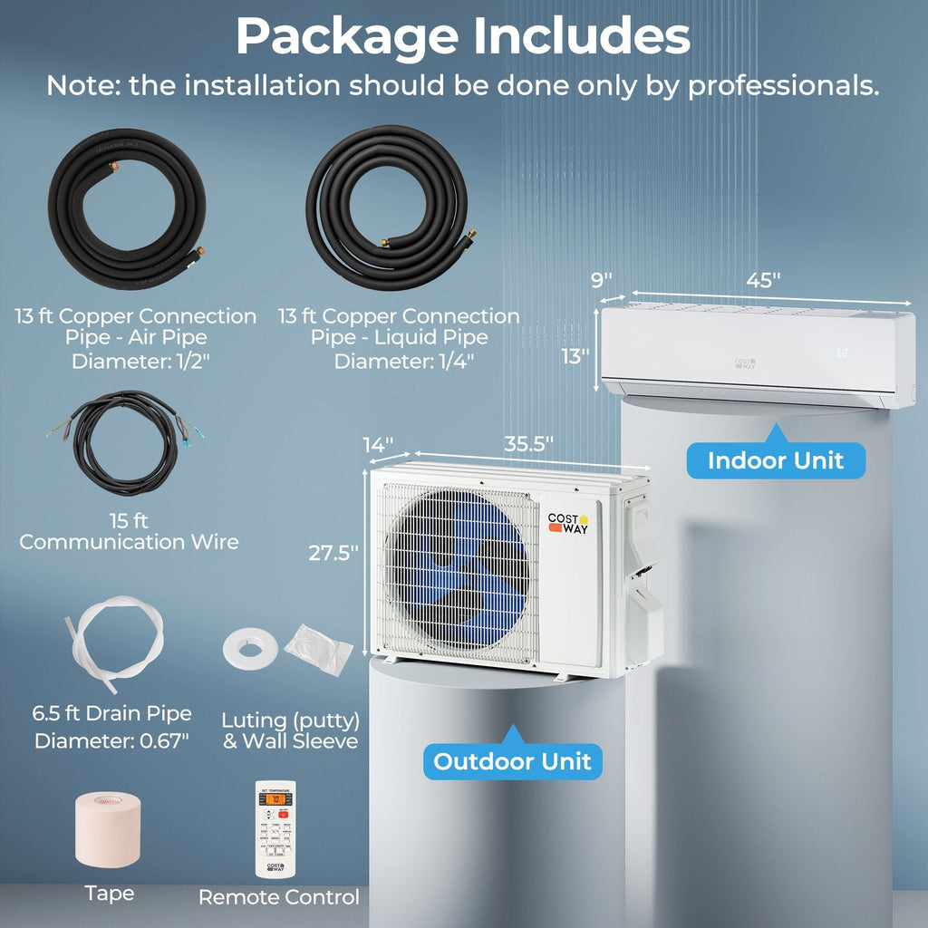 SEERXtreme Series ENERGY STAR Certified 18000 BTU 25 SEER2 208-230V Mini Split Heat Pump Heating at -25℃