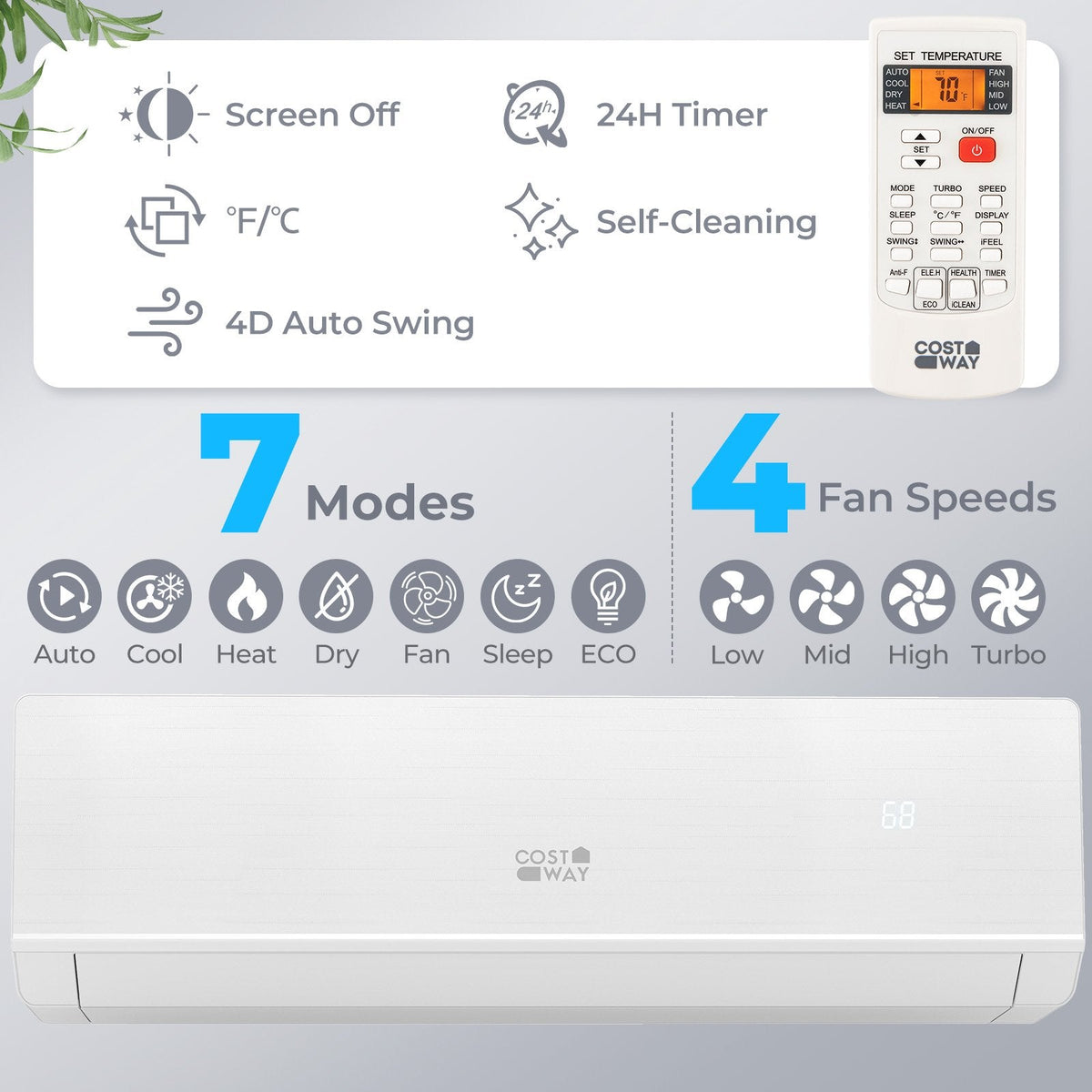 SEERXtreme Series ENERGY STAR Certified 18000 BTU 25 SEER2 208-230V Mini Split Heat Pump Heating at -25℃