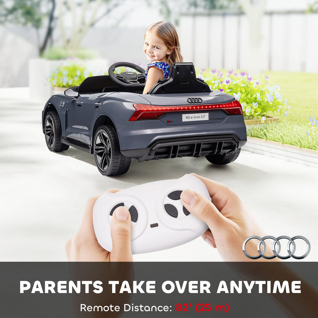 Ride-On Toy On Car with Remote Control, 12V 3.1 MPH Electric Ride for Kids w/ Suspension System, Horn Honking, Black