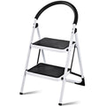 2.75 Feet Folding Step Stool with Iron Frame and Anti-Slip Pedals for 330lbs Capacity
