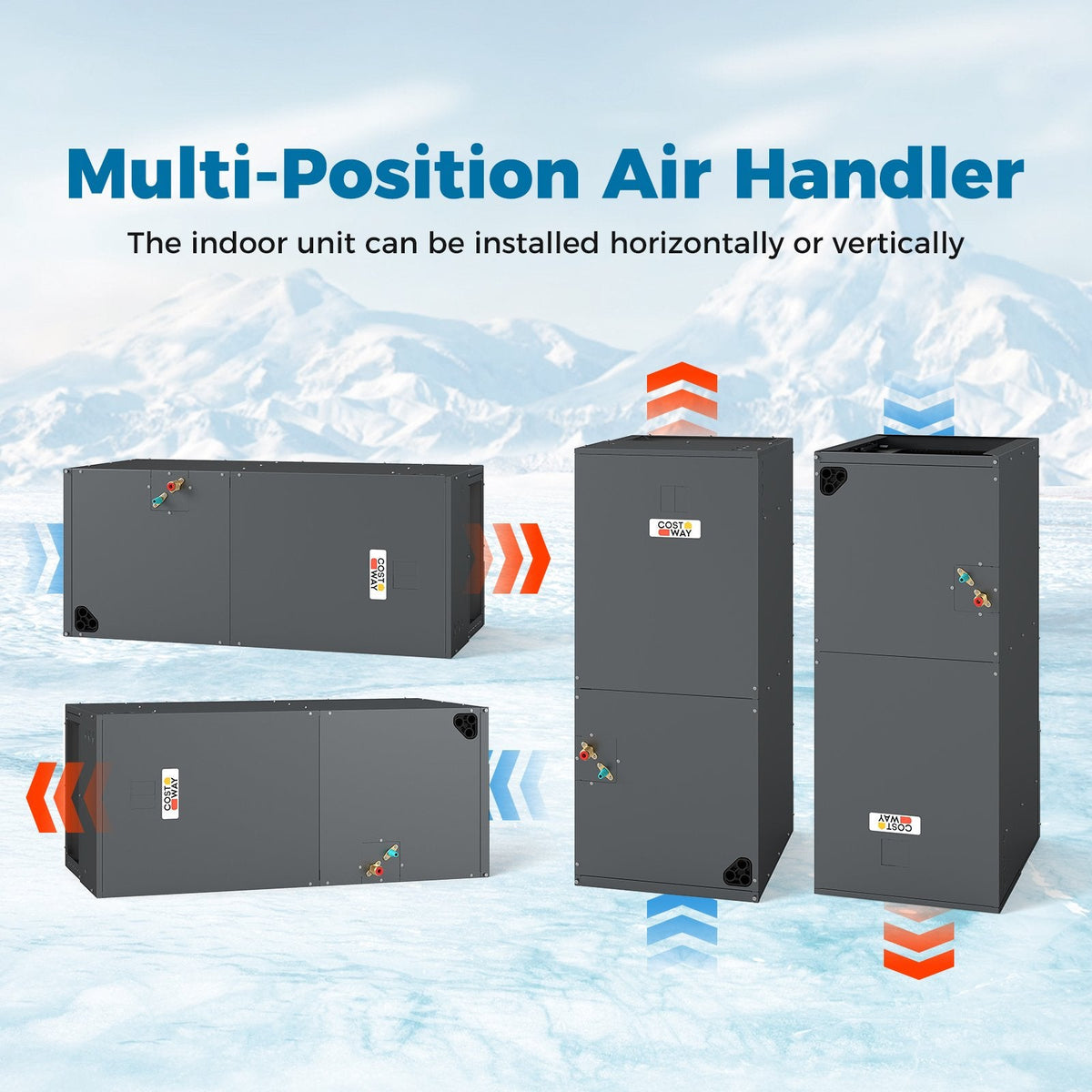 2-3 Ton 18.6-20 SEER2 Ultra-Low Temperature Heat Pump System (Operates down to -20°C)