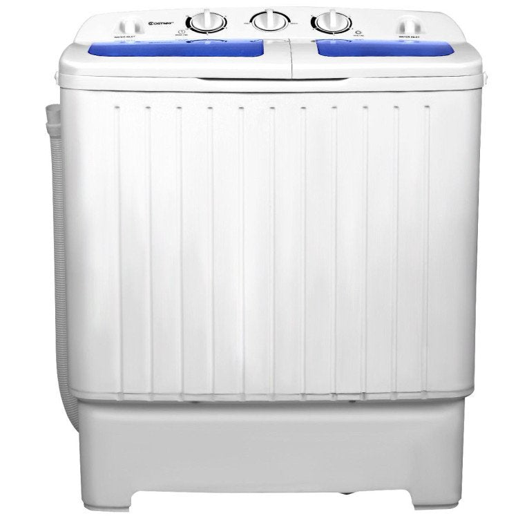 20 lbs Compact Twin Tub Washing Machine for Home