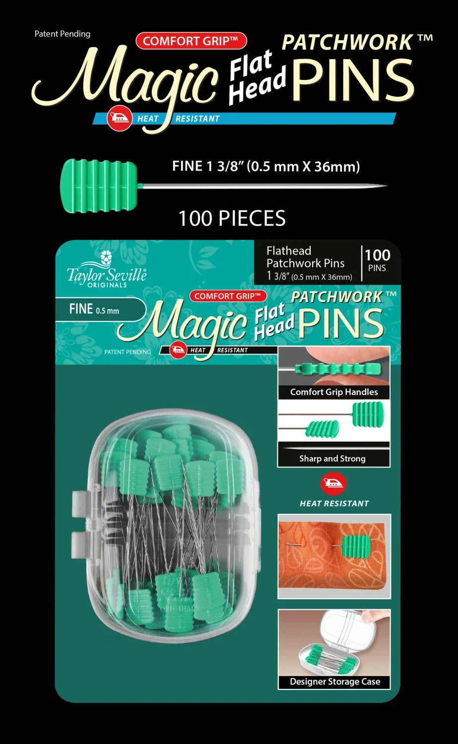 Magic Pins - Flathead Patchwork Fine