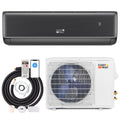 GreyVolt Series Energy Star Certified 24000 BTU 21 SEER2 208-230V Mini Split Air Conditioner and Heater Gray Wifi Enabled