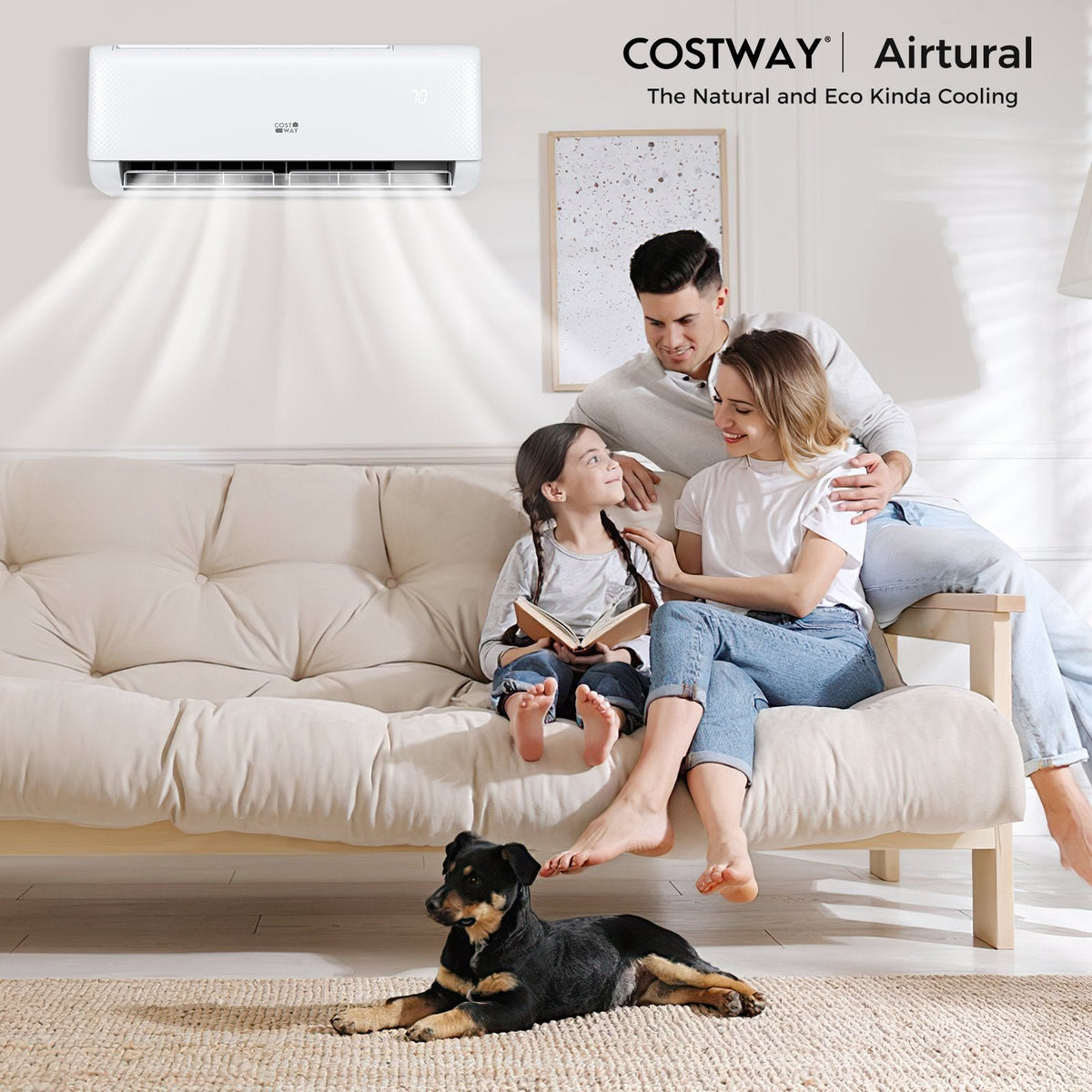 Airtural Series 24000 BTU 21 SEER2 Mini Split Heat Pump Energy Star Certified WiFi Enabled