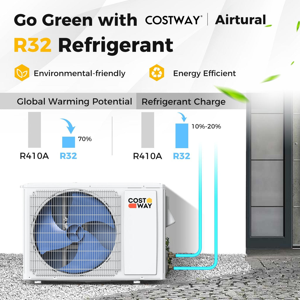 Airtural Series 24000 BTU 21 SEER2 Mini Split Heat Pump Energy Star Certified WiFi Enabled