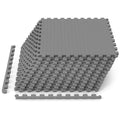 24Tiles 1/2 inches Puzzle Exercise Floor Mats-Gray