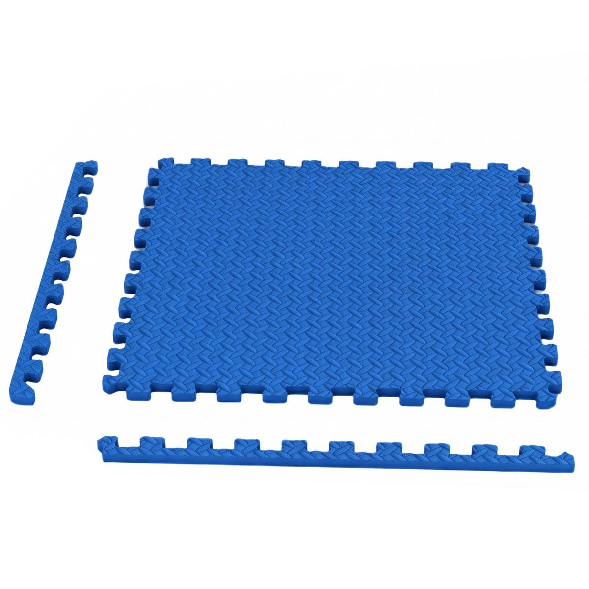 24Tiles 1/2 inches Puzzle Exercise Floor Mats-Blue