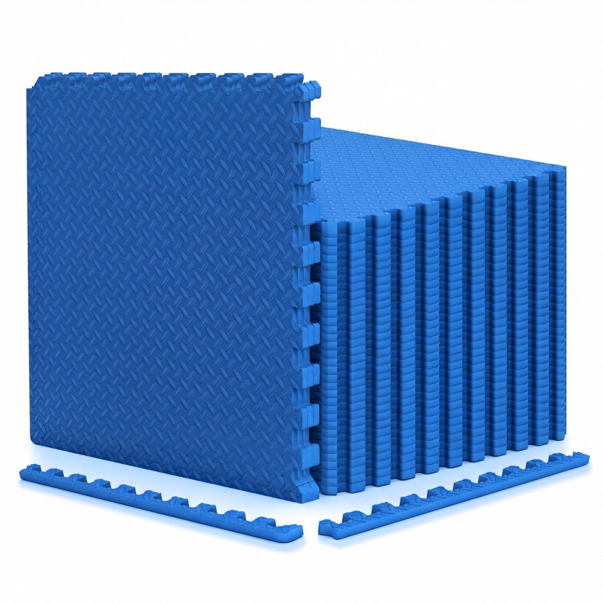 24Tiles 1/2 inches Puzzle Exercise Floor Mats-Blue