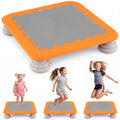 25.5 Inch Kids Mini Trampoline with 4 Removable and Non-Slip Foot Pads-Orange