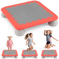 25.5 Inch Kids Mini Trampoline with 4 Removable and Non-Slip Foot Pads-Red