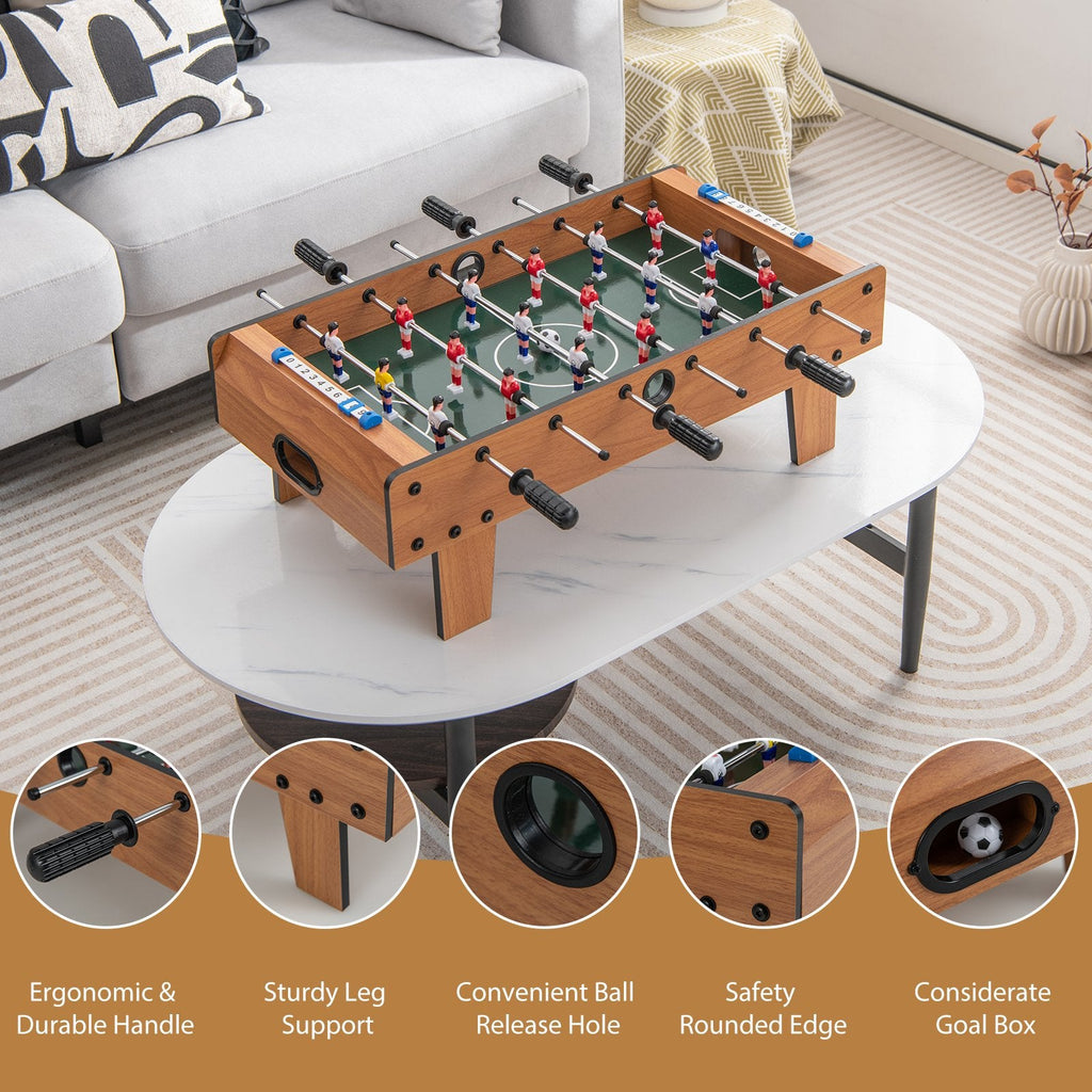 27 Inch Foosball Table Mini Tabletop Soccer Game