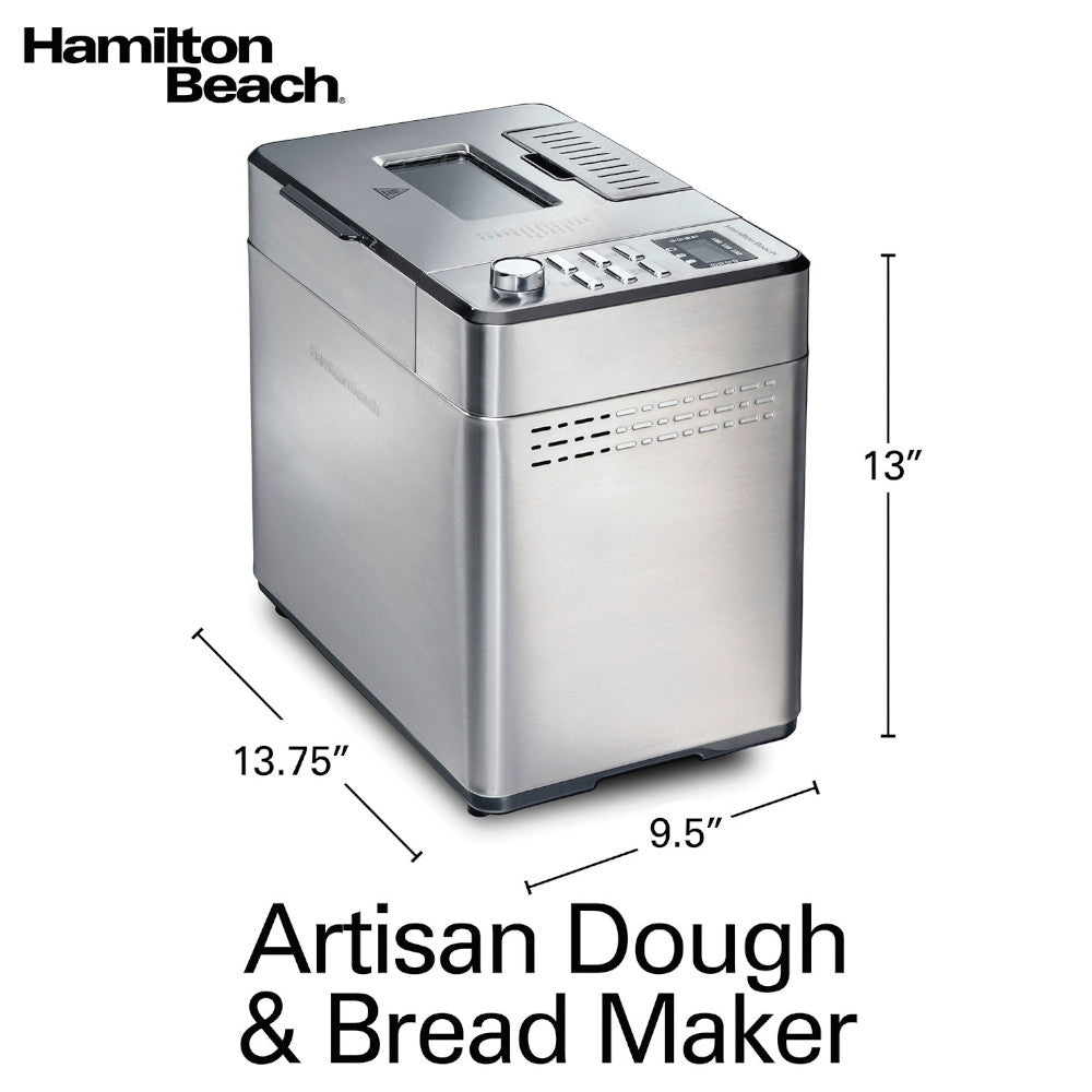 HAMILTON BEACH 29888C Premium Dough & Bread Maker - Factory serviced with Home Essentials warranty