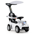 3 in 1 Push Car for Toddler Stroller Sliding Walking Car for Boys and Girls-White