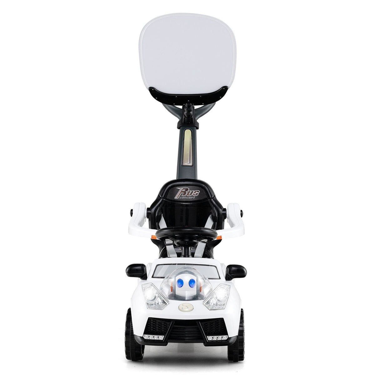 3 in 1 Push Car for Toddler Stroller Sliding Walking Car for Boys and Girls-White