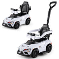 3-in-1 Toyota Licensed Foot-to-Floor Stroller Sliding Walking Toy-White