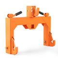 3-Point Quick Hitch with 5 Level Adjustable Bolt for Farming-Orange
