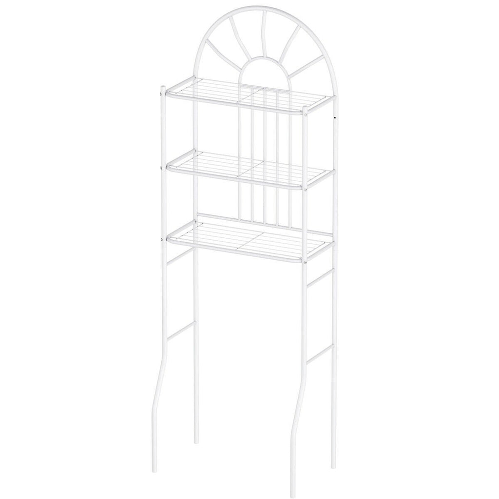3-Tier Bathroom Rack Over-the-Toilet Storage Rack with 3 Shelves