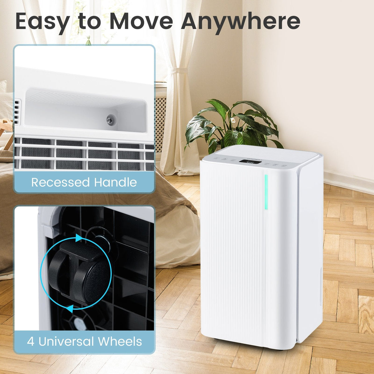 32 Pint Portable Dehumidifier for 2000 Sq Ft, 9 Pints DOE, CSA Certified, 36 dB, 0.55 Gallon Tank