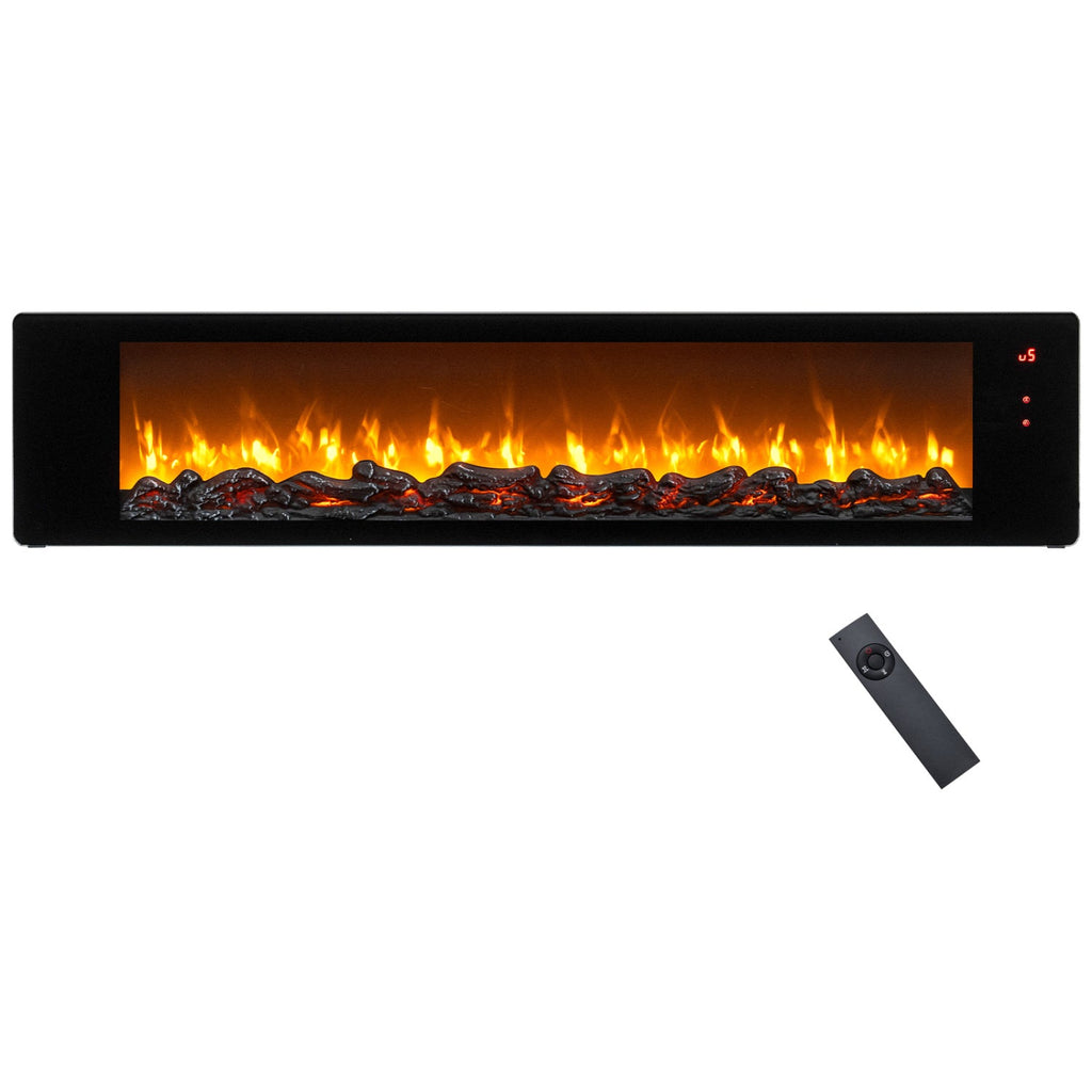 36 inches Electric Fireplace with 5-Level Adjustable Brightness and Speed