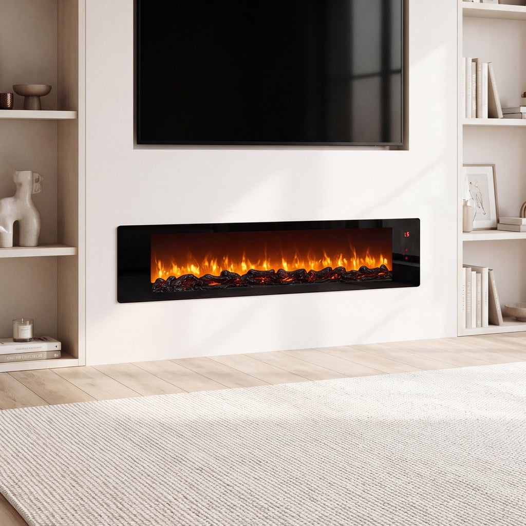 36 inches Electric Fireplace with 5-Level Adjustable Brightness and Speed